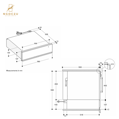Khay giữ ấm Gaggenau WSP221102 - Serie 200