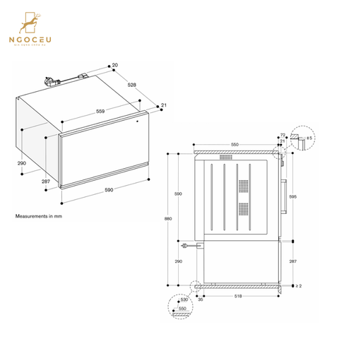 Khay giữ ấm Gaggenau WSP222102 - Serie 200