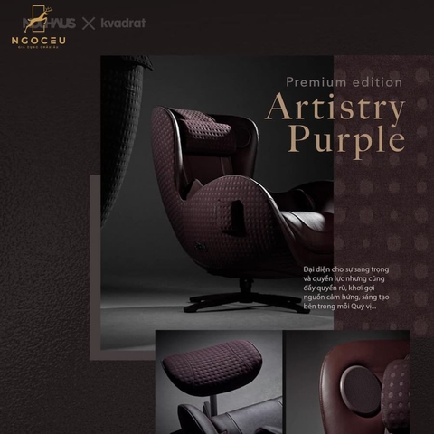 Ghế Massage Nouhaus x Kvadrat Premium Edition - Artistry Purple