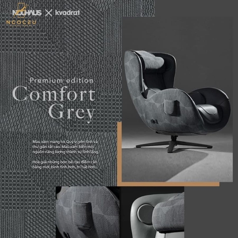 Ghế Massage Nouhaus x Kvadrat Premium Edition - Comfort Grey