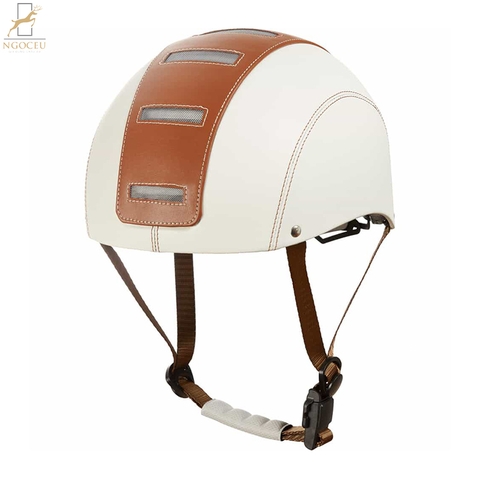 Mũ Bảo Hiểm Halo Ebike - Màu Cream And Toffee
