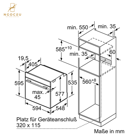 Lò nướng kèm hấp Bosch HRG7764B1 - Serie 8