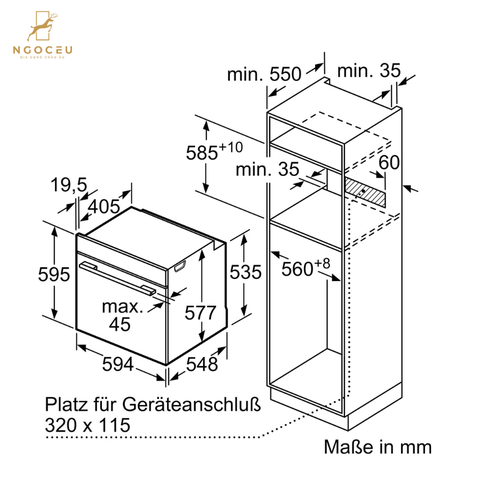 Lò nướng kèm hấp Bosch HRG7784B1 - Serie 8