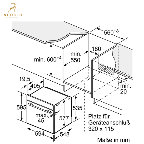 Lò nướng kèm hấp Bosch HRG7784B1 - Serie 8