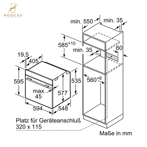 Lò nướng kèm hấp Bosch HSG7584B1 - Serie 8