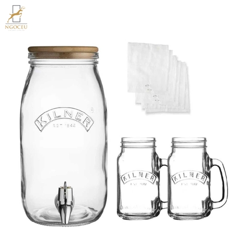Kilner - Bộ Kilner Kombucha - 7 Món