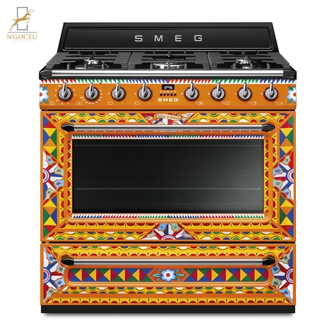 Bếp hỗn hợp kèm lò nướng Smeg TR90DGC9