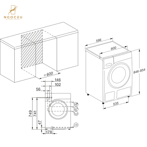Máy giặt 9kg Miele WWJ880 WPS PWash&TDos&Steam