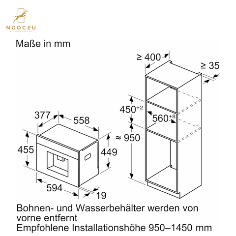 Máy pha cà phê Bosch CTL7181B0 Serie 8 - Màu Đen
