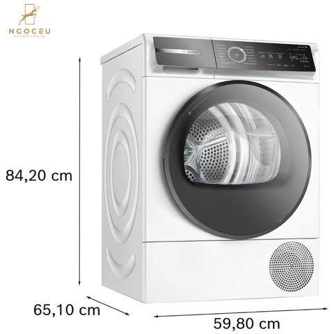 Máy sấy quần áo 9kg Bosch WQB246C40 – Serie 8