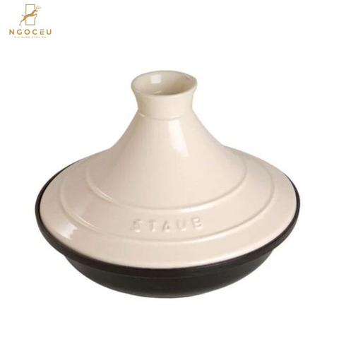 Nồi gang Staub Tajine 20 cm - Màu Trắng