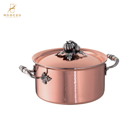 Nồi hầm 2 tay cầm Ruffoni Opus Cupra Casseruola Rame - 20cm