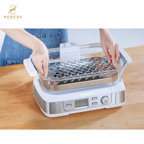 Nồi hấp điện đa năng Cuisinart STM-3000HK 6L - Màu Bạc