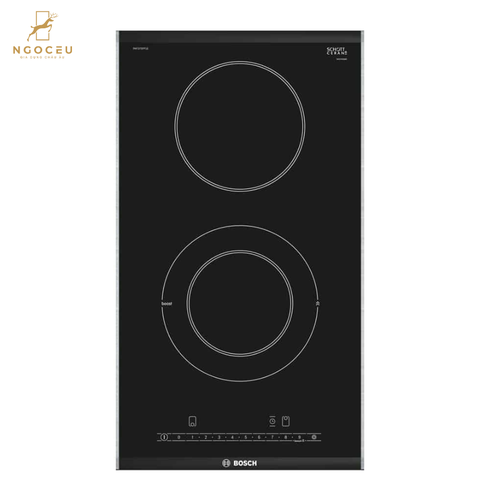 Bếp từ 2 vùng nấu 1 vùng từ 1 vùng hồng ngoại Domino Bosch PKF375FP2E - Series 6