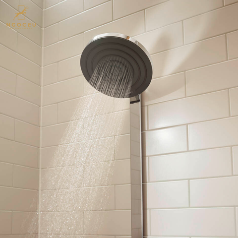 Bộ sen cây bát tròn 2 vòi Hansgroe Pulsify S Showerpipe 260 2jet 24240140 - Màu Inox