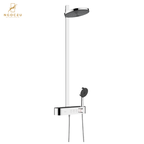 Bộ sen cây bát tròn 2 vòi Hansgroe Pulsify S Showerpipe 260 2jet 24240140 - Màu Inox