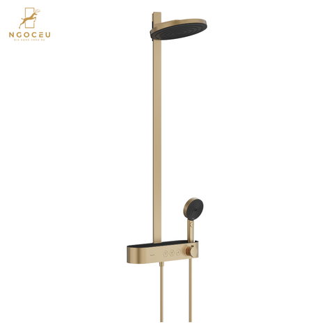 Bộ sen cây bát tròn 2 vòi Hansgroe Pulsify S Showerpipe 260 2jet 24240140 - Màu Đồng