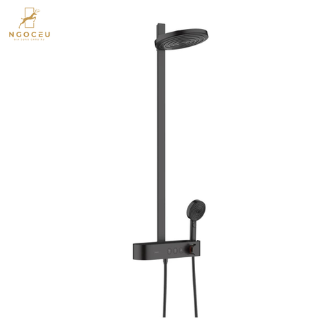 Bộ sen cây bát tròn 2 vòi Hansgroe Pulsify S Showerpipe 260 2jet 24240670 - Màu Đen