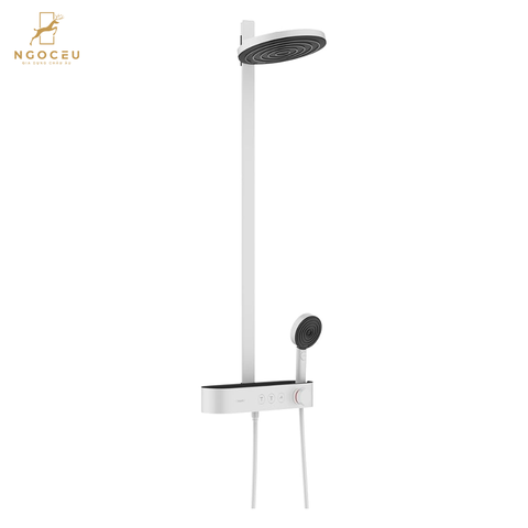 Bộ sen cây bát tròn 2 vòi Hansgroe Pulsify S Showerpipe 260 2jet 24240700 - Màu Trắng