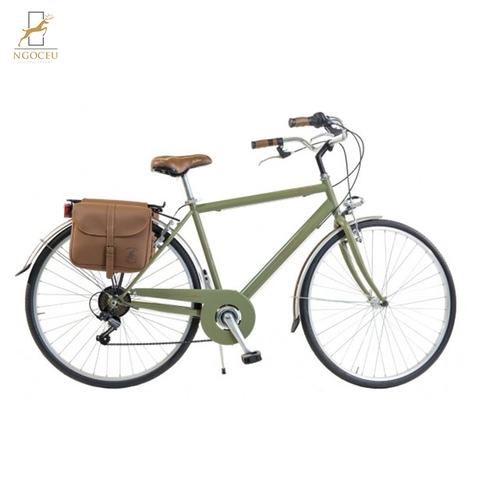 Xe đạp Via Veneto By Canellini Retrò Uomo Acciaio Verde Oliva - Nam