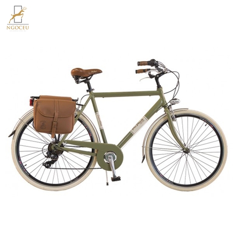Xe đạp Via Veneto By Canellini Retrò Uomo Alluminio Verde Oliva - Nam