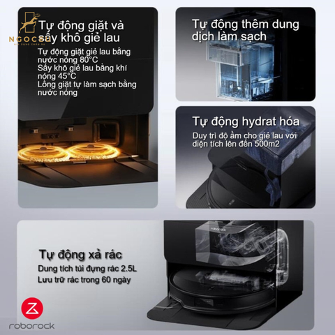 Robot hút bụi lau nhà Roborock G20S Ultra Bản Quốc Tế - Màu Đen