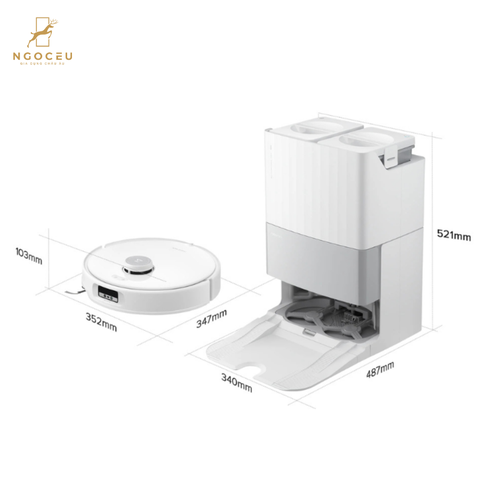 Robot hút bụi lau nhà Roborock Qrevo Edge 5V1 Bản Quốc Tế - Màu Đen