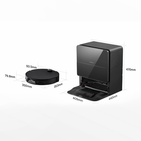 Robot hút bụi lau nhà Roborock Saros 10 - Màu đen