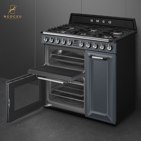 Bếp từ hỗn hợp kèm lò nướng Smeg TR93GR