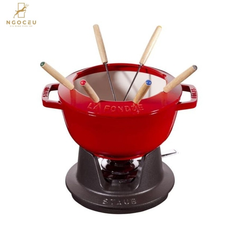Staub - Nồi gang Staub Specialities Fondue Set 20cm - Màu đỏ