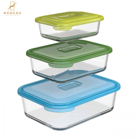 Bộ hộp đựng thực phẩm thủy tinh Joseph Joseph Nest Glass Food Storage 81060