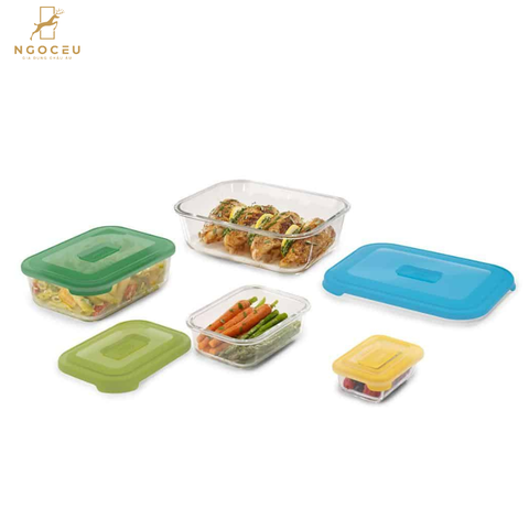 Bộ hộp đựng thực phẩm thủy tinh Joseph Joseph Nest Glass Food Storage 81060
