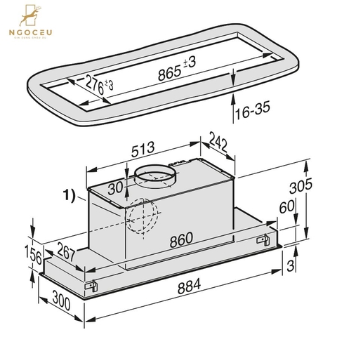 Máy hút mùi Miele DA 2698 Steel