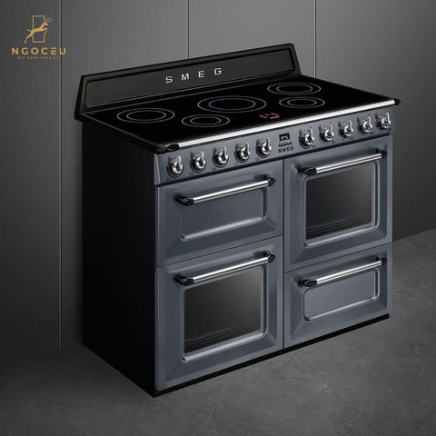Bếp từ hỗn hợp kèm lò nướng Smeg TR4110IGR2 - 110cm
