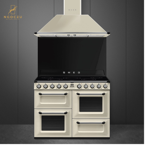 Bếp từ hỗn hợp kèm lò nướng Smeg TR4110IP2 - 110cm