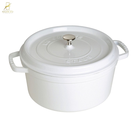 Staub - Nồi gang Cocotte 24cm – Màu Trắng