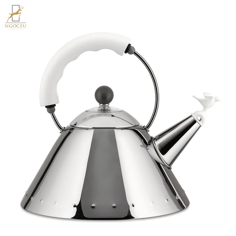 Ấm đun nước quai trắng 2L Alessi - 9093