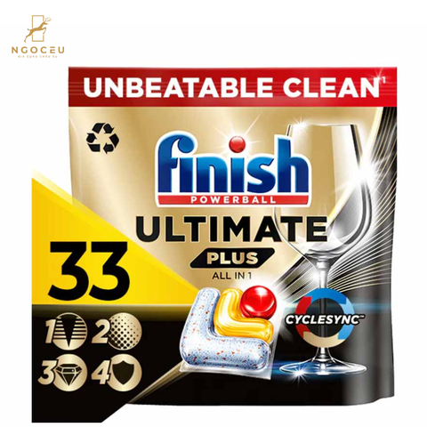 Viên rửa bát Finish Ultimate Plus - 33 viên