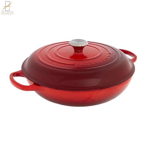 Nồi chảo gang Le Creuset 30Cm - Màu Đỏ
