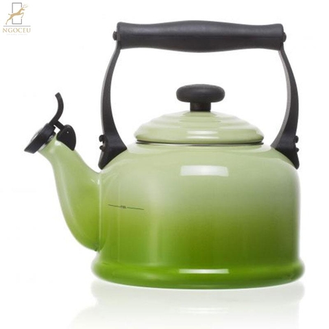Ấm đun nước cổ điển Le Creuset 1.7L – Màu Xanh Vàng