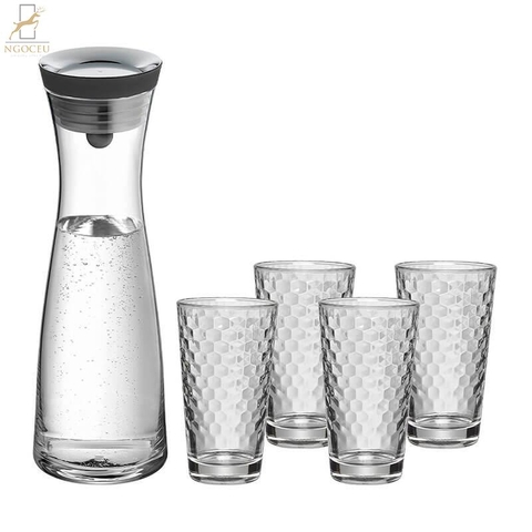 Bộ bình giữ nước WMF Basic Wasserkaraffe-Set, 5-teilig.