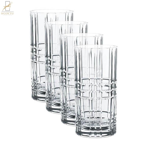 Bộ cốc 4 cốc pha lê Square Longdrink Glass Nachtmann Germany