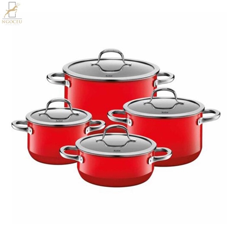 Bộ nồi 4 món Silit Silargan Passion – Màu đỏ