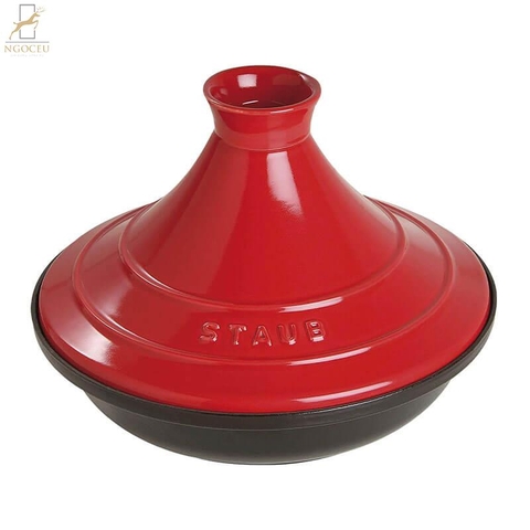 Nồi gang Staub Tajine 28 cm - Màu Đỏ