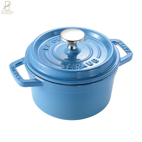 Staub - Nồi tròn màu xanh nhạt - 16cm