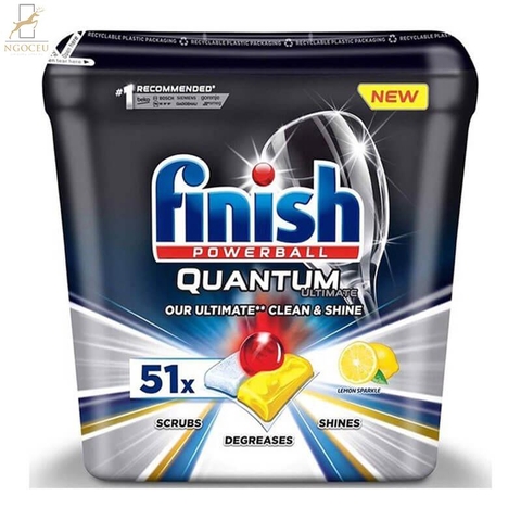 Viên rửa bát Finish Quantum Powerball 51 tabs