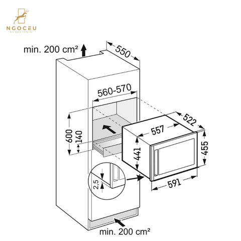 Tủ rượu Liebherr WKEES 553