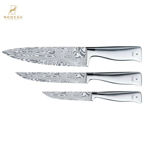 Bộ dao 3 món nguyên khối - WMF Grand Gourmet Damasteel - 1890099998