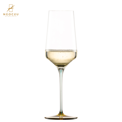 Ly rượu champaign pha lê Zwiesel Glas Ink 123420 400ml - Màu xanh đất son
