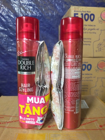 KEO DOUBLE RICH TẠO KIỂU , GIỮ NẾP TÓC 170ML X 20 CHAI